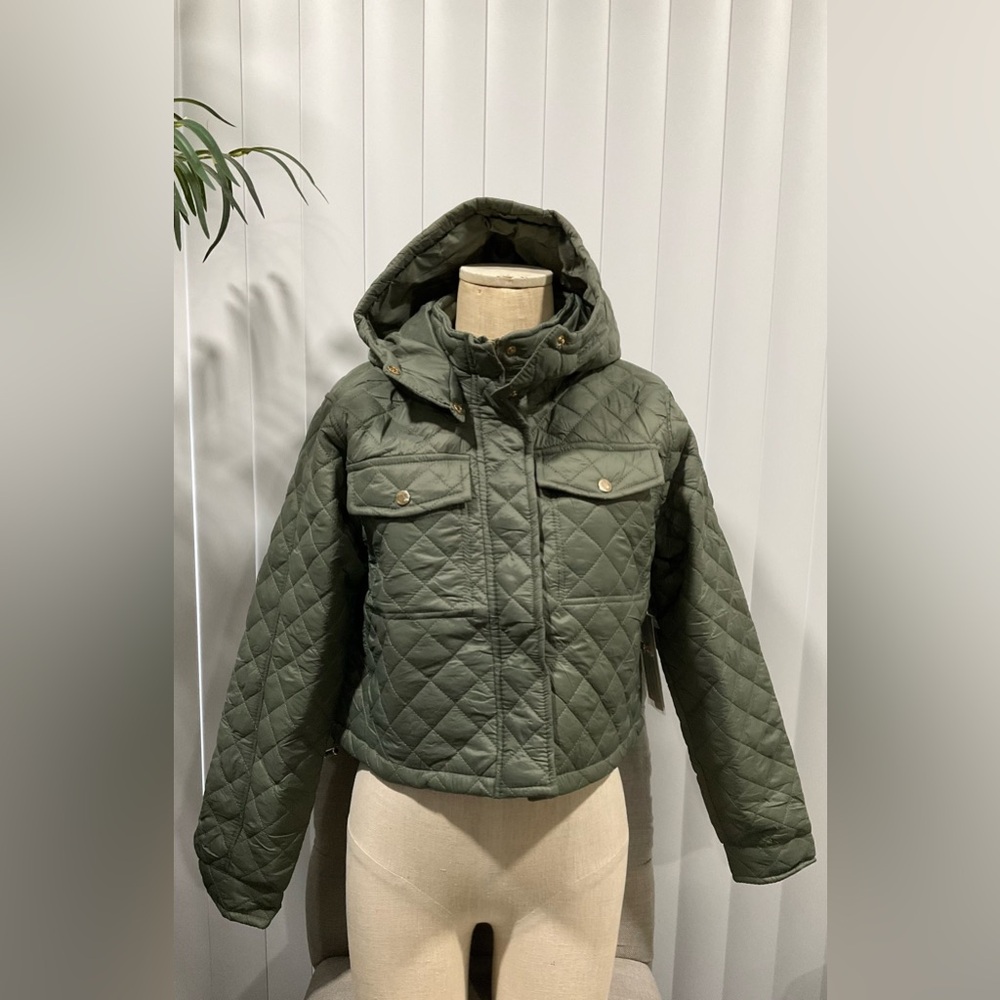 Foster green puffer jacket